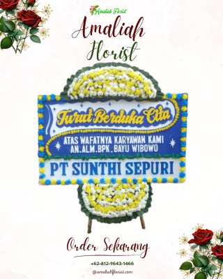 Papan Bunga Duka di Amuntai Utara