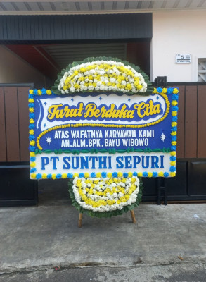 Papan Bunga Duka di Amuntai Utara