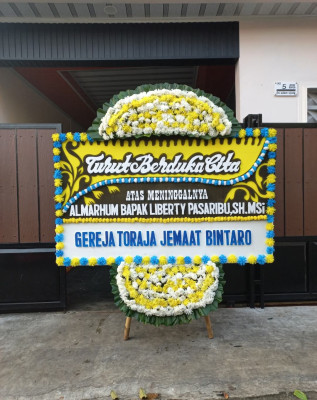 Papan Bunga Duka di Amuntai Utara